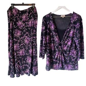 Choices 2 Piece skirt and top outfit